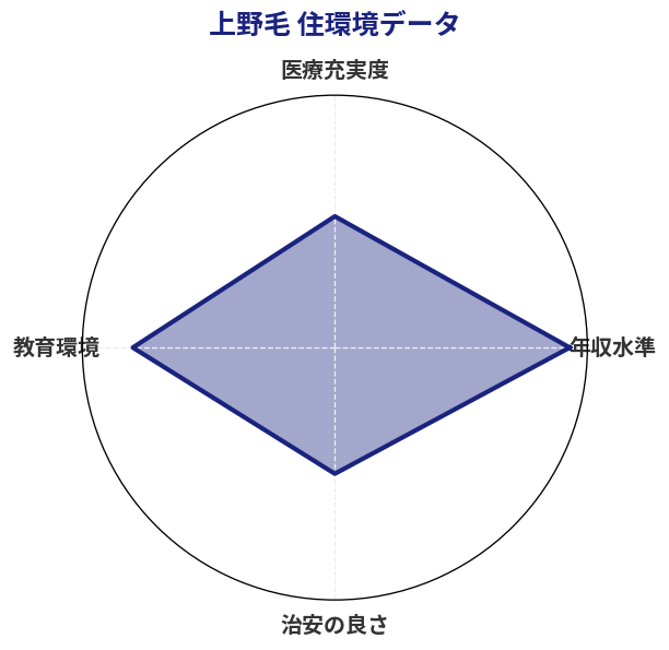 上野毛 住環境スコア分析チャート