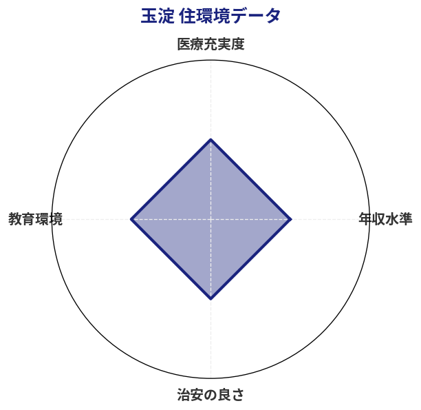 玉淀 住環境スコア分析チャート