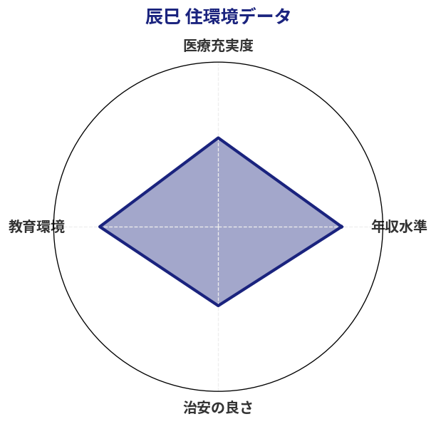 辰巳 住環境スコア分析チャート