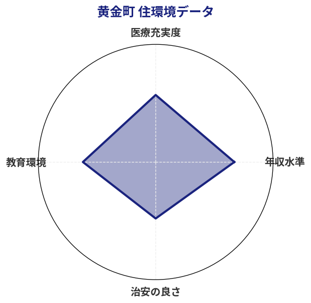 黄金町 住環境スコア分析チャート
