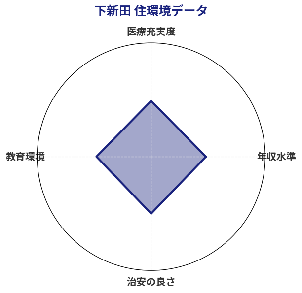 下新田 住環境スコア分析チャート