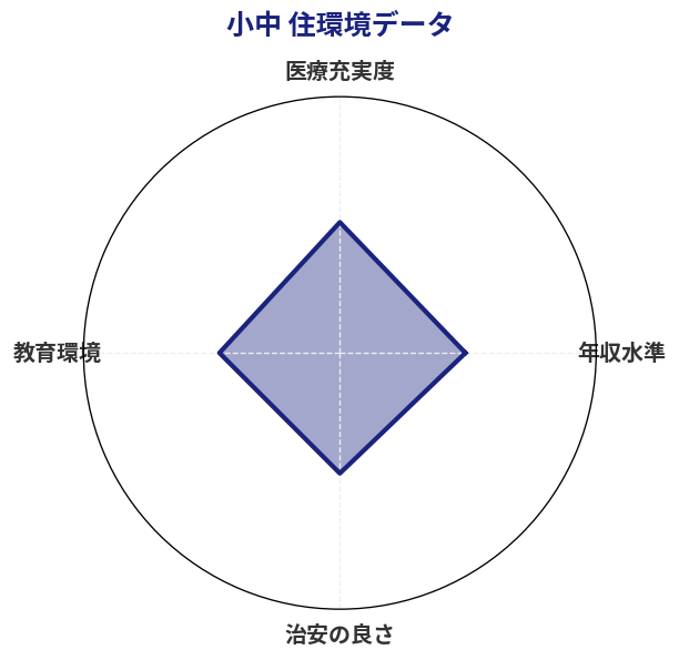 小中 住環境スコア分析チャート