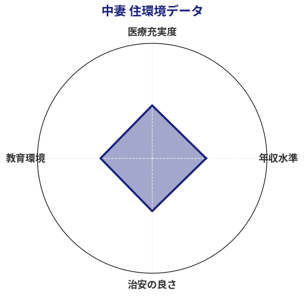 中妻 住環境スコア分析チャート
