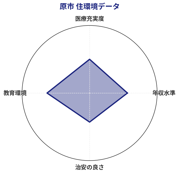 原市 住環境スコア分析チャート