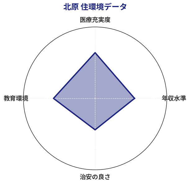 北原 住環境スコア分析チャート