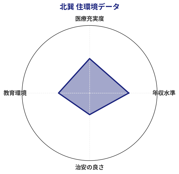北巽 住環境スコア分析チャート