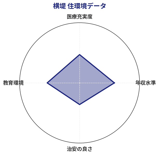 横堤 住環境スコア分析チャート