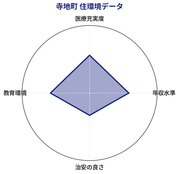 寺地町 住環境スコア分析チャート