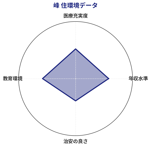 峰 住環境スコア分析チャート