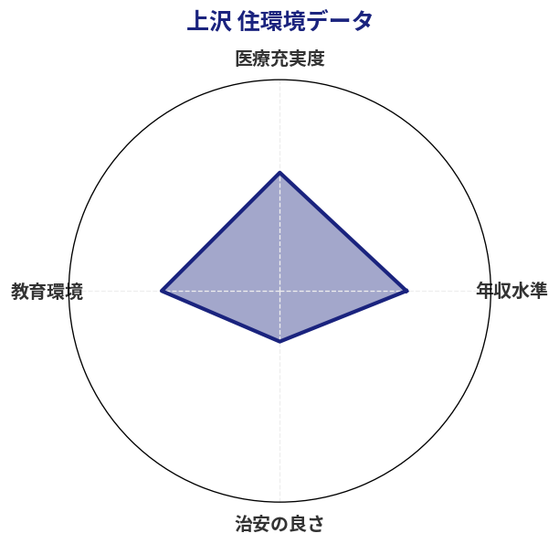 上沢 住環境スコア分析チャート