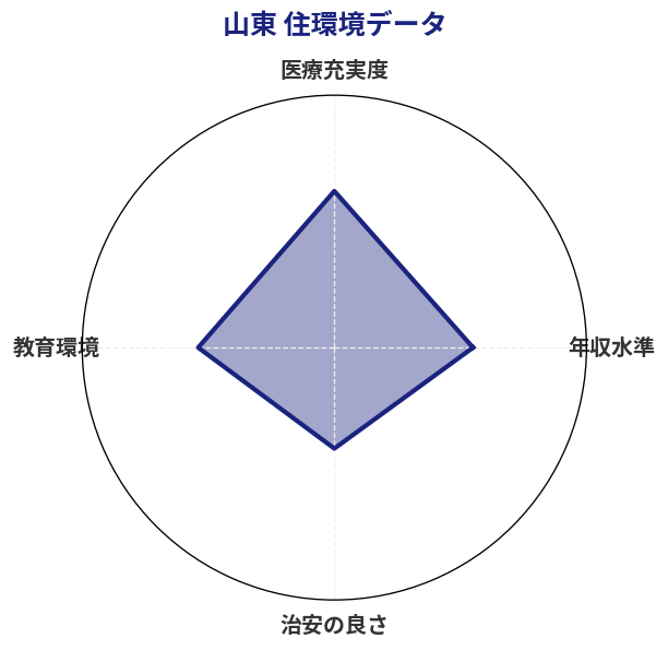 山東 住環境スコア分析チャート