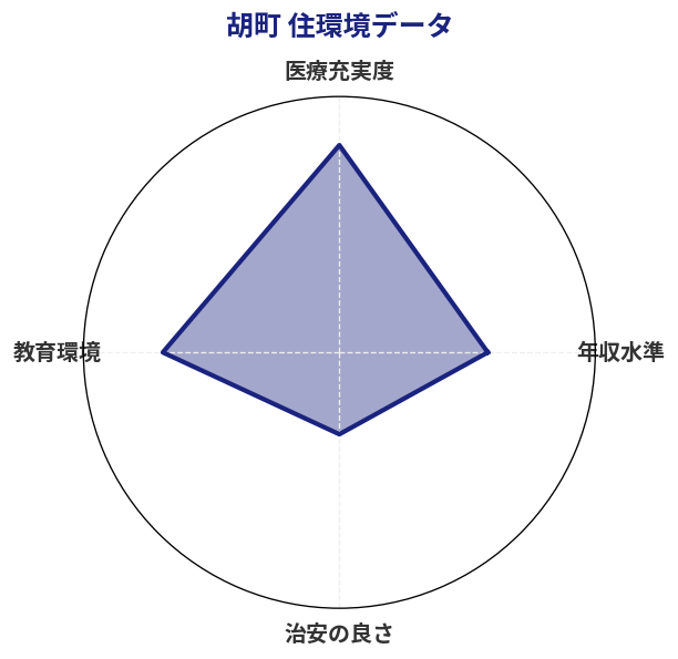 胡町 住環境スコア分析チャート