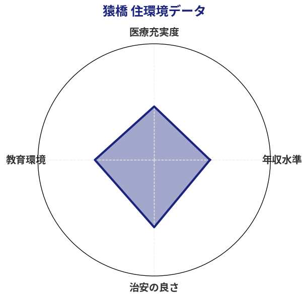 猿橋 住環境スコア分析チャート