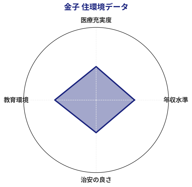 金子 住環境スコア分析チャート