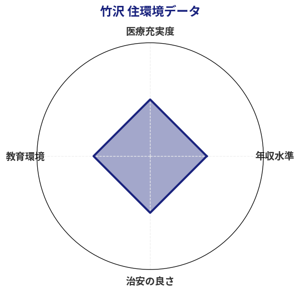 竹沢 住環境スコア分析チャート
