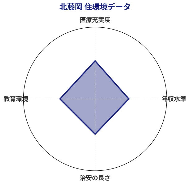 北藤岡 住環境スコア分析チャート