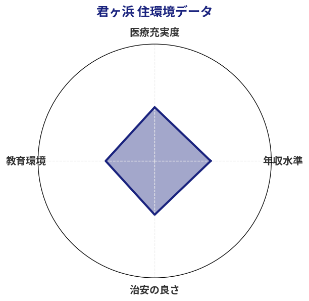 君ヶ浜 住環境スコア分析チャート