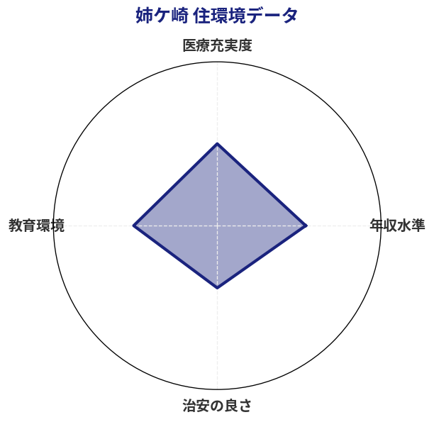 姉ケ崎 住環境スコア分析チャート
