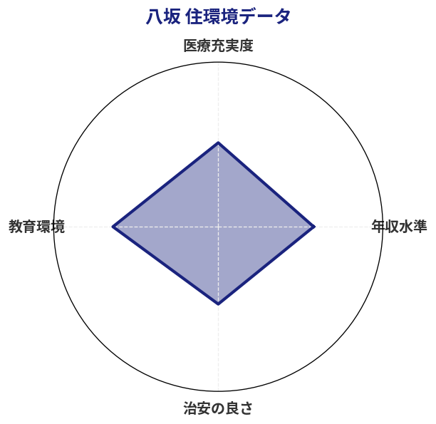 八坂 住環境スコア分析チャート