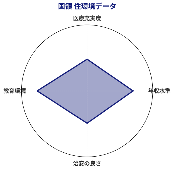 国領 住環境スコア分析チャート