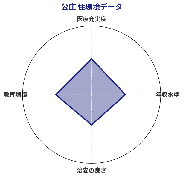 公庄 住環境スコア分析チャート