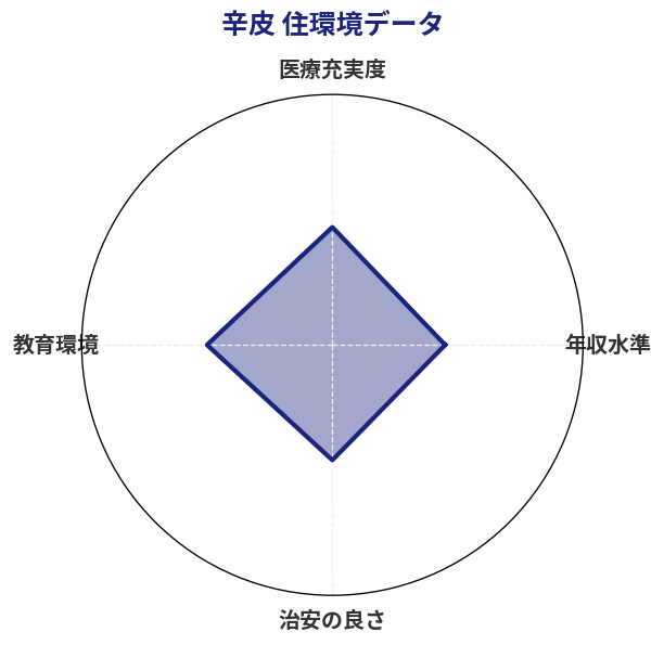 辛皮 住環境スコア分析チャート