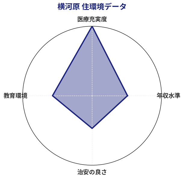 横河原 住環境スコア分析チャート