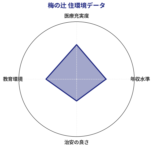 梅の辻 住環境スコア分析チャート