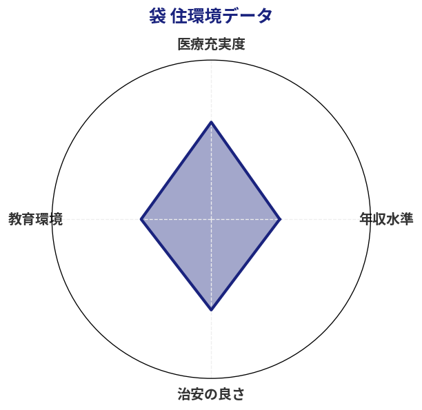 袋 住環境スコア分析チャート