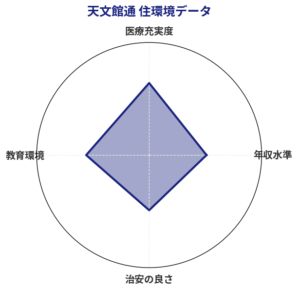 天文館通 住環境スコア分析チャート