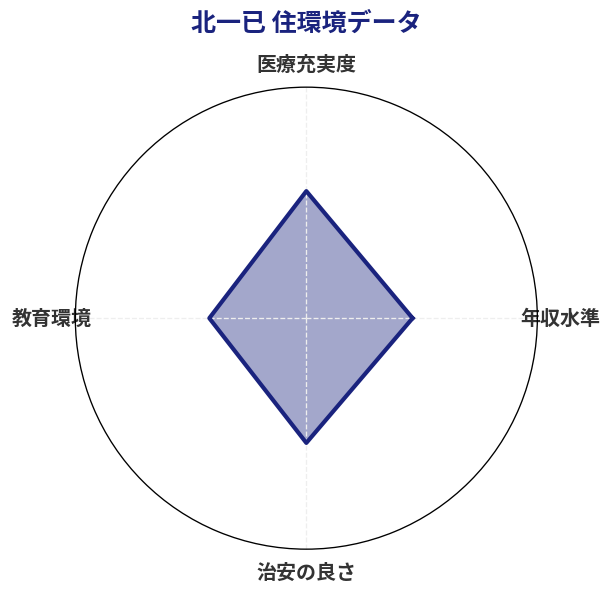 北一已 住環境スコア分析チャート