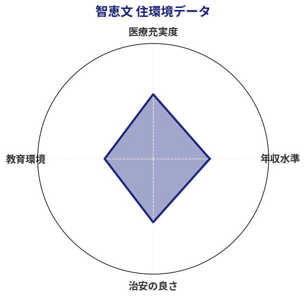 智恵文 住環境スコア分析チャート