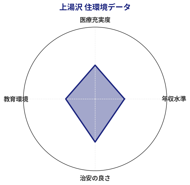 上湯沢 住環境スコア分析チャート