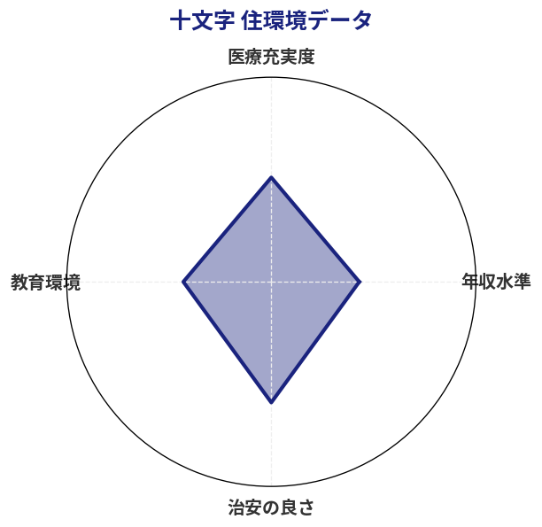 十文字 住環境スコア分析チャート