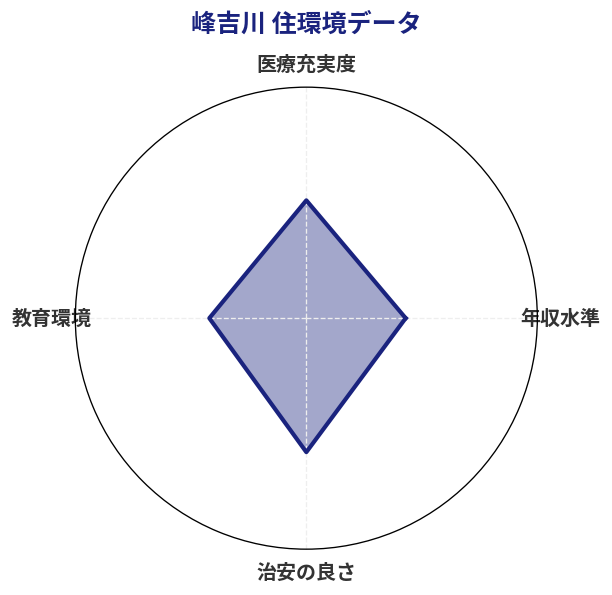 峰吉川 住環境スコア分析チャート