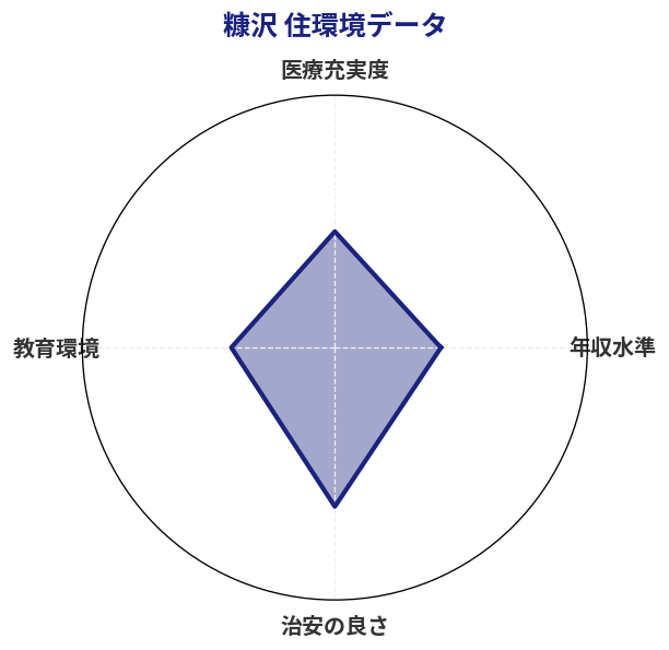 糠沢 住環境スコア分析チャート