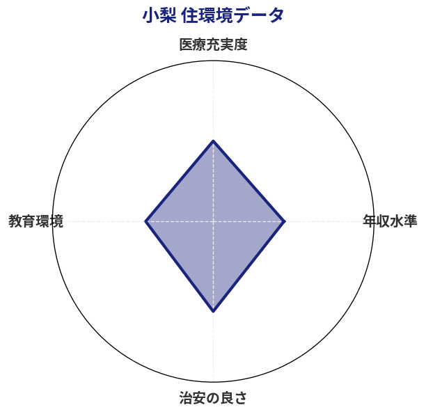 小梨 住環境スコア分析チャート