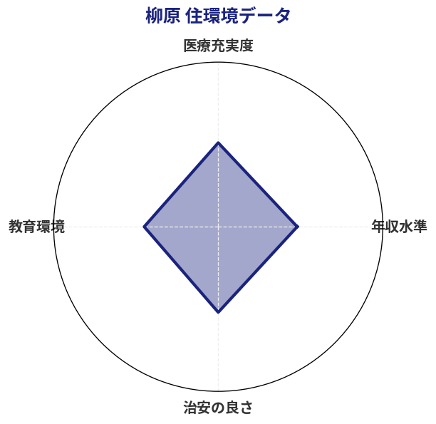 柳原 住環境スコア分析チャート