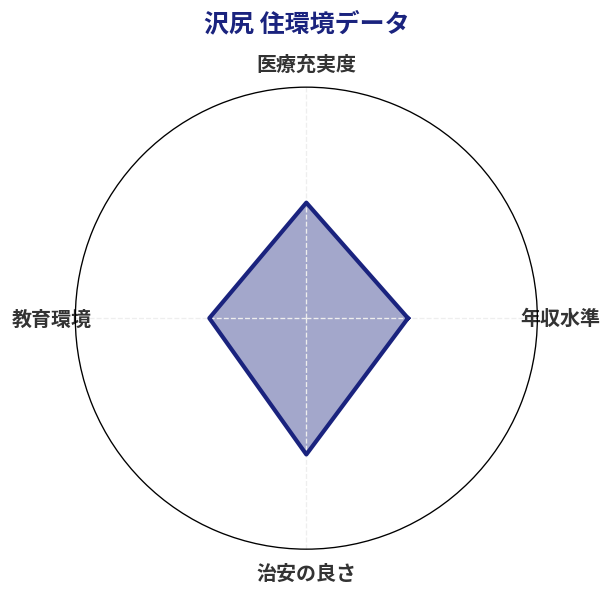 沢尻 住環境スコア分析チャート
